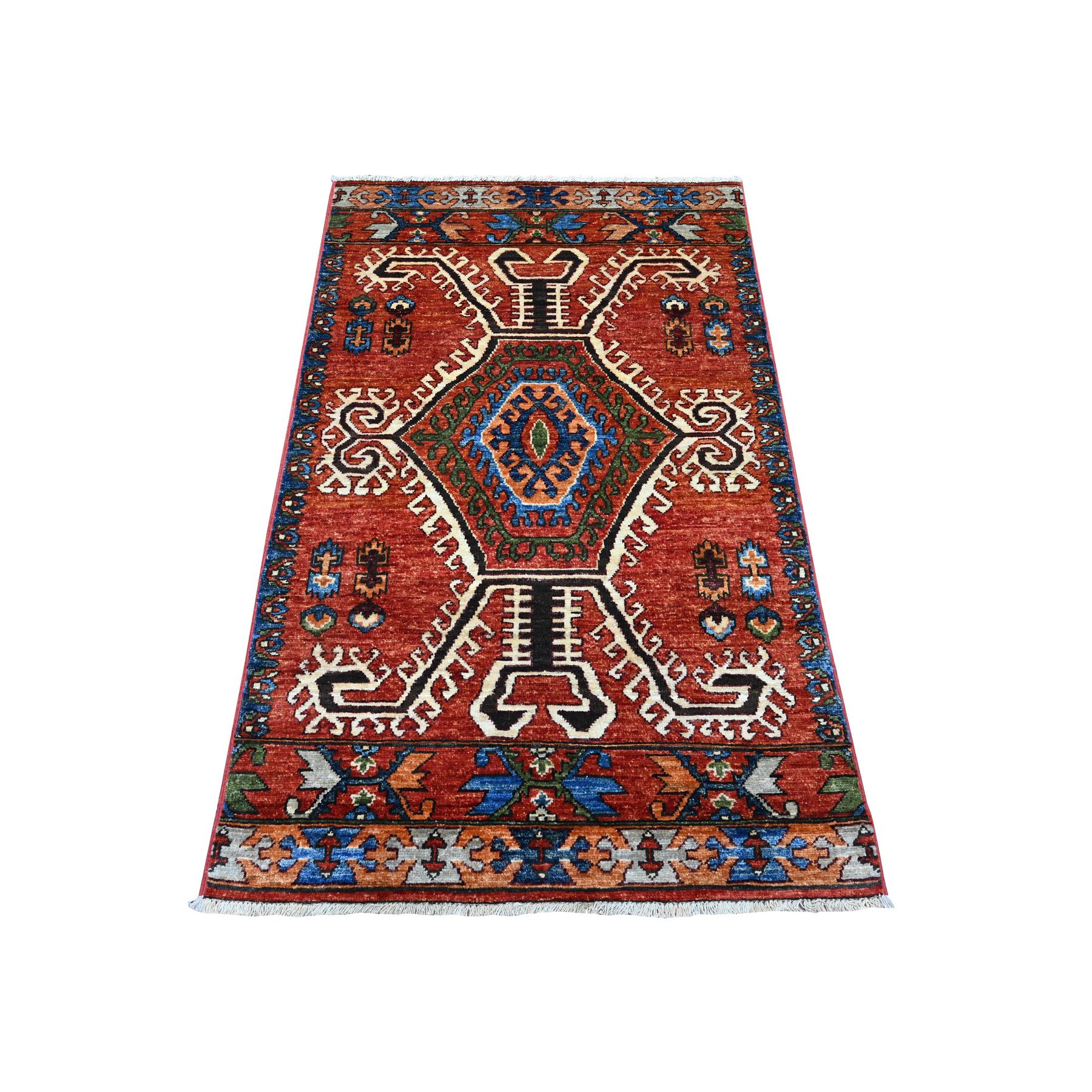Modern & Contemporary Wool Hand-Knotted Area Rug 3'1